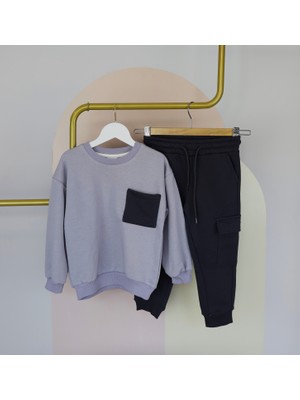 Samy Kids Gri Cepli Takım