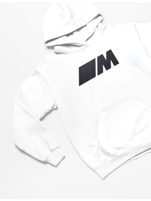 Swozz Bmw M Baskılı Unisex Oversize Sweatshirt 3 Iplik Kalın Kışlık Özel Tasarım Hoodie