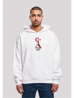 Swozz Paris 24 Baskılı Unisex Oversize Sweatshirt 3 Iplik Kalın Kışlık Özel Tasarım Hoodie