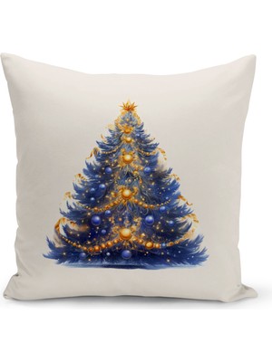 Bertille Home Yılbaşı Serisi Çift Tarafı Dijital Baskılı  8'li Kırlent Kılıfı Seti (Christmas Noel Cushion Cover)