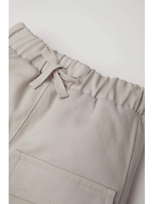 DeFacto Erkek Bebek Bağcıklı Cepli Lastikli Paça Jogger Gabardin Pantolon D3363A524WN