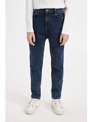 DeFacto Erkek Çocuk Carrot Fit Düz Paça Cepli Jean Pantolon C5719A824WN