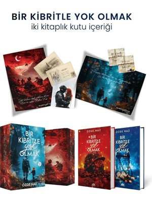 Bir Kibritle Yok Olmak 1 - Bir Kibritle Yok Olmak 2 (Ciltli) - Özge Naz + Ayraç - Poster