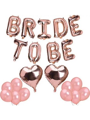 Mg Store To Be Folyo Balon Seti - Bekarlığa Veda Bride Partisi Balon Süsleme Rose Gold Büyük