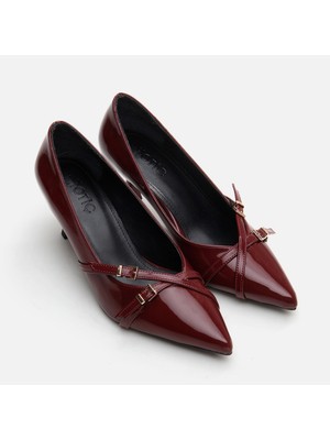 Hotiç 01AYH293970A780 BORDO Kadın Stiletto