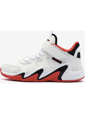 Skechers Skech-Flow Büyük Erkek Çocuk Beyaz Basketbol Ayakkabısı 405287L Wrd
