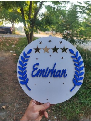 Özel Konsept Isimli- Renkli Bebek Çocuk Kapı Süsü -Isme Özel Kapı Süsü