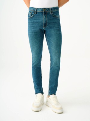 Loft Erkek Jean Pantolon Petrol LF2037021 Justin Skinny