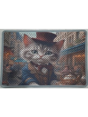 Karmat Kedi Kumu Paspası, Delikli Kedi Paspası, Elekli Kedi Tuvaleti Paspası, 40*60