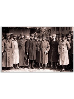 Vientex Mustafa Kemal Atatürk ve Rus Heyeti Portre Tablosu - ATC105