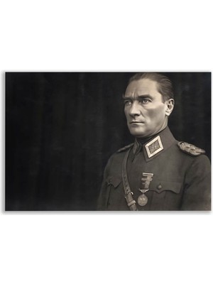 Vientex Mustafa Kemal Atatürk Askeri Üniforma Portre Tablosu - ATC118