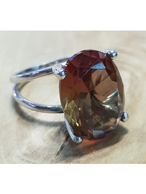 Canka Sultanit Taşlı Gümüş Yüzük