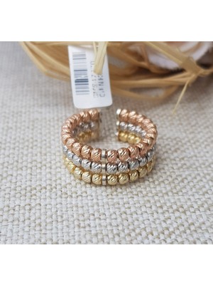 Canka 3 Sıra Dorika Gümüş Yüzük