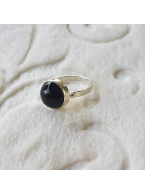 Canka Onix Taşı El İşi Gümüş Yüzük