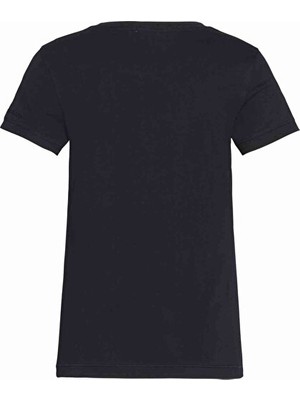 Calvin Klein Kadın Ck Siyah Ck Nakış Detaylı Slim T-Shirt