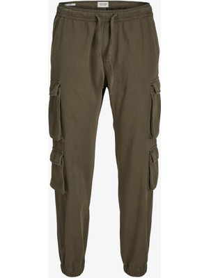 Jack & Jones Jpstbıll Jjmultı Tapered Cargo Erkek Haki Eşofman Altı 12260915-OLIVENIGHT