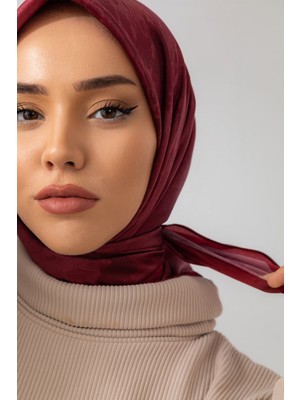 BORDO Silk Home Shiny Eşarp