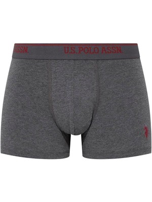 U.S. Polo Assn. 90005  Erkek Battal 3'lü Boxer-Siyah&antrasit&lacivert