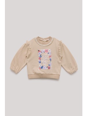 GB Baby Bg Store Kız Bebek Somon Sweatshirt