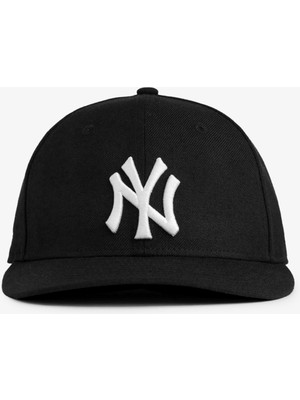 Pissos Ny New York Nakışlı Heritage Şapka Premium Siyah Hiphop Cap Unisex - Ayarlanabilir