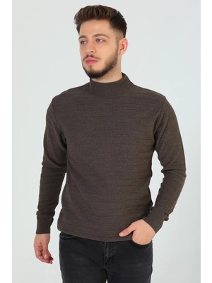 Vizon Erkek Çizgi Desenli Triko Kazak P-00006441