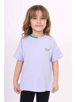 Toontoy Kız Çocuk Baskılı Tişört