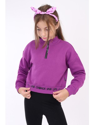 Toontoy Kız Çocuk Baskılı Sweatshirt