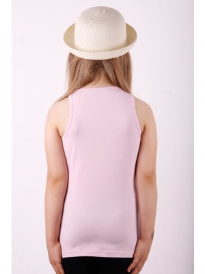 Toontoy Kız Çocuk Omuz Şerit Aksesuarlı Atlet