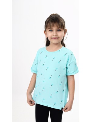 Toontoy Kız Çocuk Baskılı Tişört