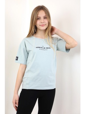 Toontoy Kız Çocuk Baskılı Tişört