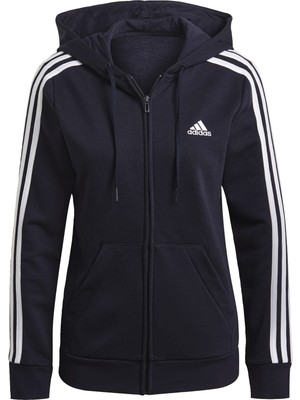Adidas Sportswear GL0804 Essentials French Terry 3-Stripes Full-Zip Hoodie