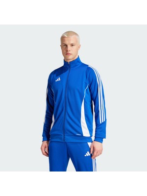 adidas Tiro 24 Track Erkek Mavi Dik Yaka Ceket