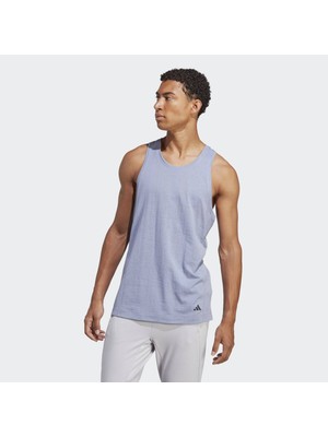 adidas Açık Mavi Erkek Atlet HT4382 Yoga Tank