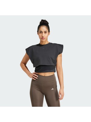 Adidas Performance IW1496 PrimeLift Boxy French Terry 3-Stripes Tank Top