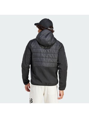 Adidas Sportswear IN7195 Essentials 3-Stripes Insulated Hooded Hybrid Jacket