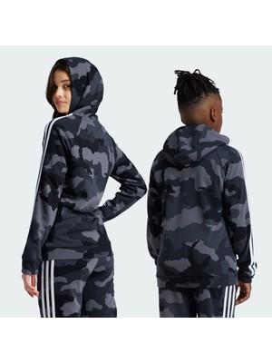 adidas Sportswear IV7302 Essentials Allover Print Hoodie Kids