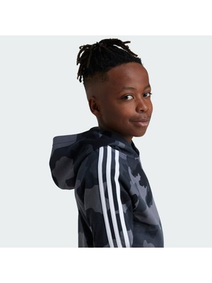 adidas Sportswear IV7302 Essentials Allover Print Hoodie Kids