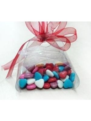 Mutfak Asetat Kutu Şeffaf Bohça 3X3X3 cm 50 Adet