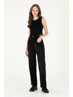 U.S. Polo Assn. Kadın Siyah Pantolon (Jean) 50282791-DN0027