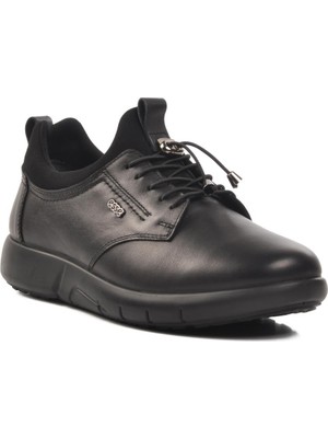 Ayakmod Esse 28607 Siyah Ortopedik Deri Erkek Günlük Ayakkabı