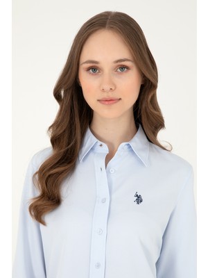 U.S. Polo Assn. Kadın Açık Mavi Gömlek Basic 50297002-VR003