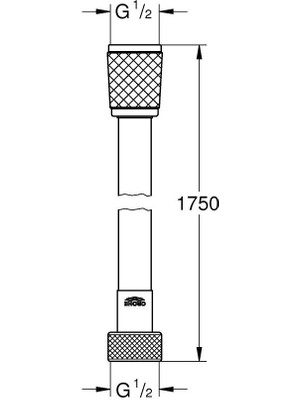 Grohe Relexaflex Duş Hortumu 175 cm - 28154002