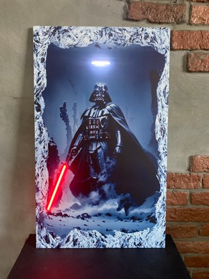 Neonite 'darth Vader' Işıklı ve Uv'li Neon LED Dekoratif Duvar Yazısı Tabelası (42X70CM)