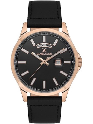 Daniel Klein DK.1.13659-5 Deri Kordonlu Siyah Erkek Kol Saati