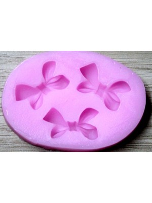 Mutfak Fiyonk Silikon Kalıp Sabun Kokulu Taş Mum Epoksi Kalıbı 3 Delikli