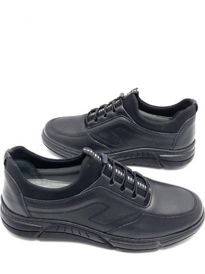 Derilax Deri Ortopedik Kışlık Kaymaz Kauçuk Taban Erkek Ayakkabı