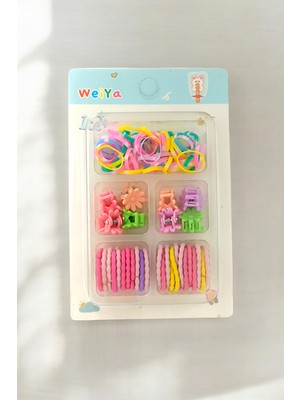ÇLK Accessories Premium Çocuk Renkli Minik  Lastik Toka
