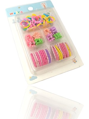 ÇLK Accessories Premium Çocuk Renkli Minik  Lastik Toka