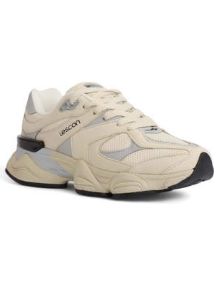 Lescon 2079-GHOST Anatomik Tabanlı Genç Unisex Sneakers Ayakkabı - NKT02079-BEJ-38