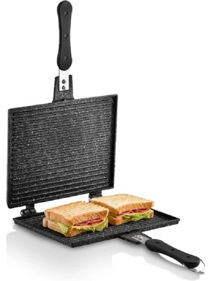 Mobilreyon Maxi Lüx Bakalit Saplı Ocak Üstü Döküm Tost Makinesi